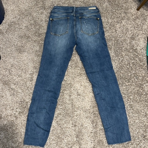 Pilcro and the Letterpress Stet Low Rise Raw Hem skinny Jeans size 25 - Picture 6 of 10